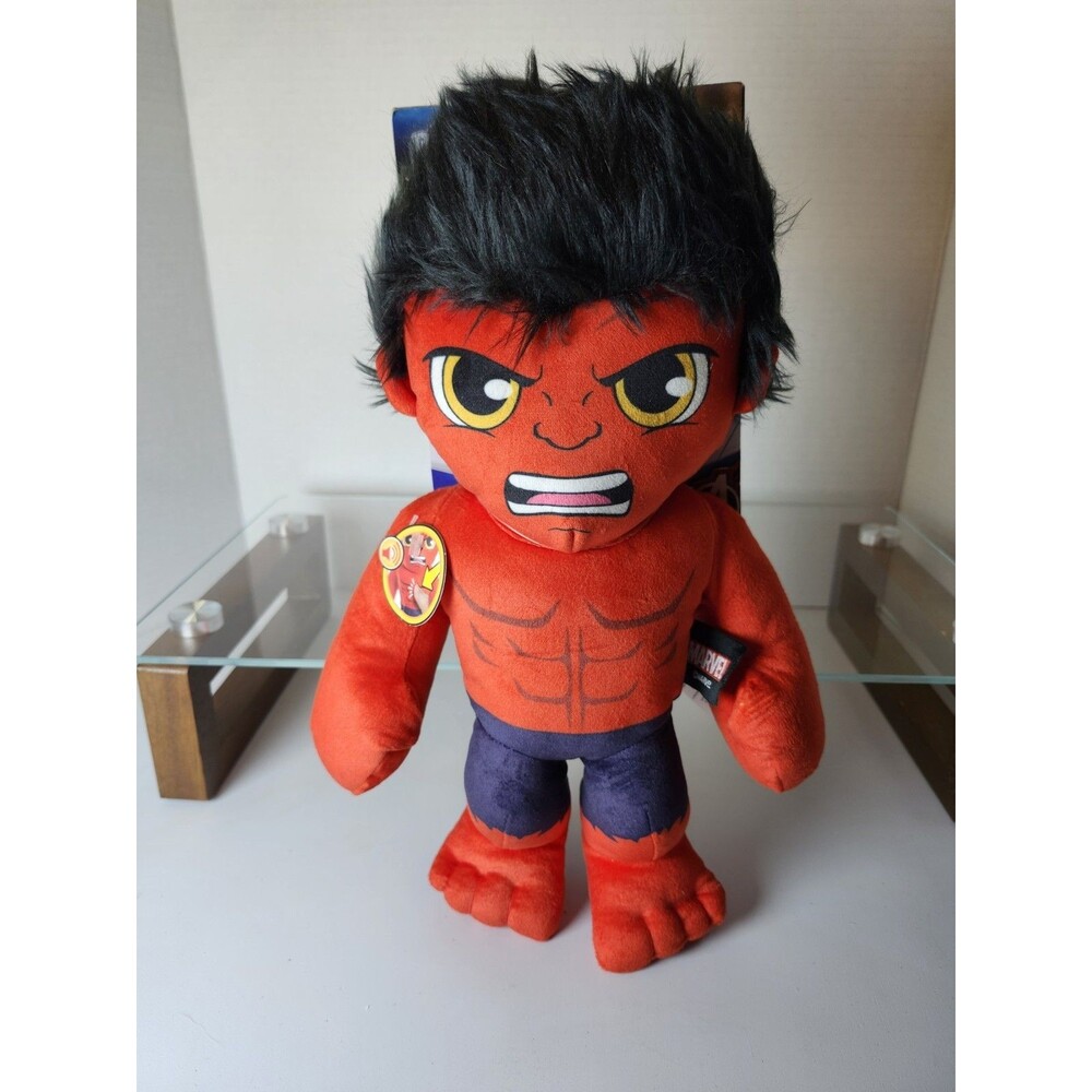 Marvel Red Hulk Plush Talkers 11.75” Soft Toy with Sounds & Phrases